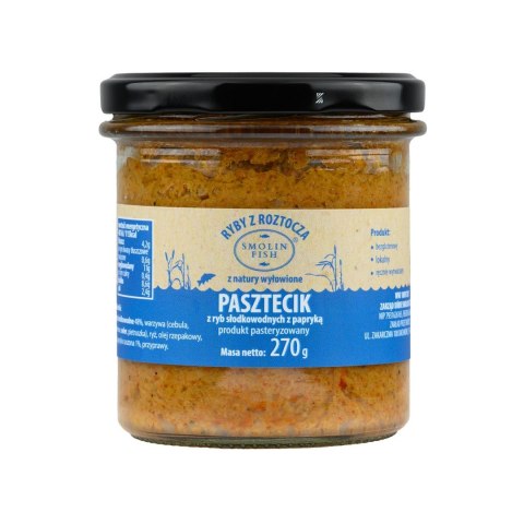 PASZTECIK Z RYB SŁODKOWODNYCH Z PAPRYKĄ BEZGLUTENOWY 270 g - SMOLIN FISH PASZTECIK Z RYB SŁODKOWODNYCH Z PAPRYKĄ BEZGLUTENOWY 270 g - SMOLIN FISH