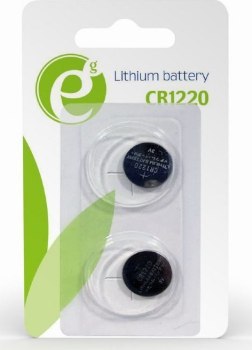 Bateria litowa Gembird CR1220 (pastylka) 3V (2 szt.) Bateria litowa Gembird CR1220 (pastylka) 3V (2 szt.)