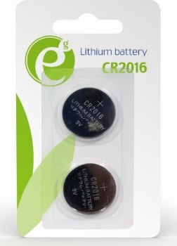 Bateria litowa Gembird CR2016 (pastylka) 3V (2 szt.) Bateria litowa Gembird CR2016 (pastylka) 3V (2 szt.)