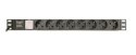 GEMBIRD LISTWA ZASILAJĄCA RACK 19 PDU EG-PDU-014-C14 1U 10A 8X SCHUKO WTYK C14 KABEL 3M