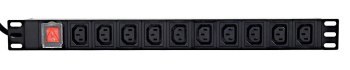 Listwa zasilająca do szaf Rack (PDU) Gembird EG-PDU-10C132C19 wtyk C19 1U (3m) Listwa zasilająca do szaf Rack (PDU) Gembird EG-PDU-10C132C19 wtyk C19 1U (3m)