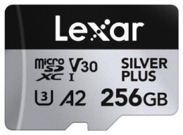 Lexar 256GB microSDXC Professional SILVER Plus UHS-I A2 V30 U3 4K