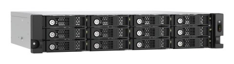 Qnap TL-R1200PES-RP Expansion unit, 12-bay 2U rackmount, 12x 2.5/3.5" SATA, 2 ports (SFF-8644 1x2), redundant PSU, without rail Qnap TL-R1200PES-RP Expansion unit, 12-bay 2U rackmount, 12x 2.5/3.5" SATA, 2 ports (SFF-8644 1x2), redundant PSU, without rail