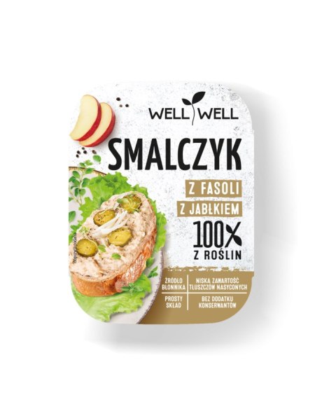 SMALCZYK Z FASOLI Z JABŁKIEM 125 g - WELL WELL SMALCZYK Z FASOLI Z JABŁKIEM 125 g - WELL WELL
