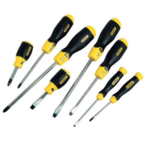 650110 Wkrętaki Cushion Grip zestaw 8 elementów (PŁ+PH), Stanley 65-011 650110 Wkrętaki Cushion Grip zestaw 8 elementów (PŁ+PH), Stanley 65-011