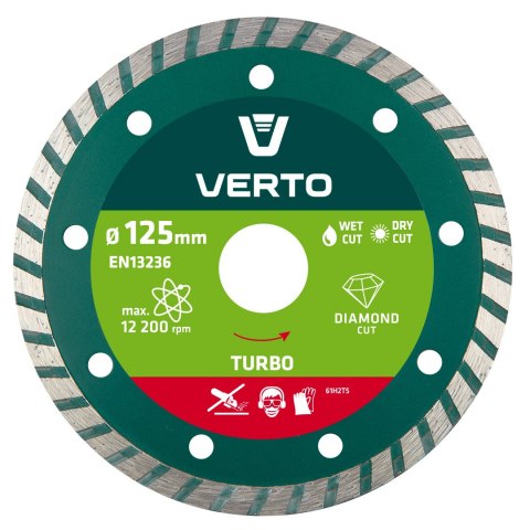Tarcza diamentowa 125 x 22.2 mm, turbo Tarcza diamentowa 125 x 22.2 mm, turbo