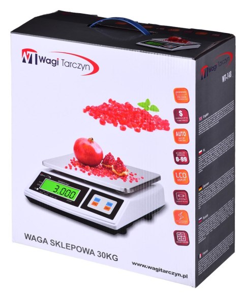 Waga elektroniczna WAGI TARCZYN WT-148 30kg Waga elektroniczna WAGI TARCZYN WT-148 30kg