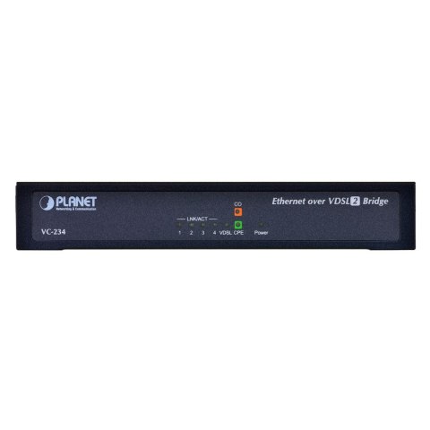 Konwenter PLANET VC-234 VDSL2 1xRJ-11, 4xRJ-45, 30A Konwenter PLANET VC-234 VDSL2 1xRJ-11, 4xRJ-45, 30A