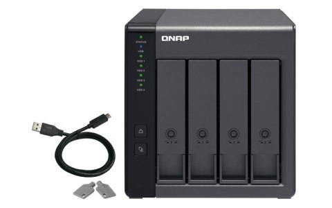 Qnap TR-004 Expansion unit ,Tower, 4x 3.5" SATA HDD, USB 3.0 type-C hardware RAID external enclosure (USB-C to USB-A cable inclu Qnap TR-004 Expansion unit ,Tower, 4x 3.5" SATA HDD, USB 3.0 type-C hardware RAID external enclosure (USB-C to USB-A cable inclu