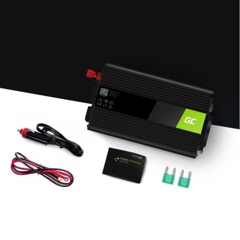 Green Cell - Przetwornica napięcia Inwerter 12V na 230V 300W/600W Modyfikowana sinusoida Green Cell - Przetwornica napięcia Inwerter 12V na 230V 300W/600W Modyfikowana sinusoida