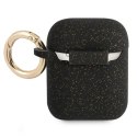 Guess Silicone Glitter Case Est - Etui Airpods (czarny)