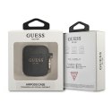 Guess Silicone Glitter Case Est - Etui Airpods (czarny)