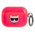 Karl Lagerfeld Choupette Head - Etui Airpods Pro (fluo różowy)