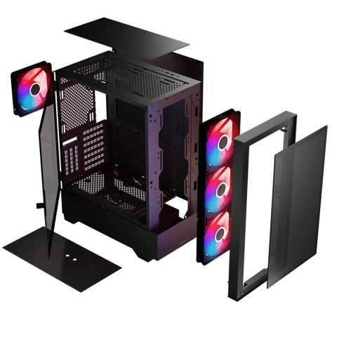 MODECOM OBUDOWA SIROCO ARGB FLOW MIDI USB 3.0 X 2 + TYPE-C CZARNA MODECOM OBUDOWA SIROCO ARGB FLOW MIDI USB 3.0 X 2 + TYPE-C CZARNA