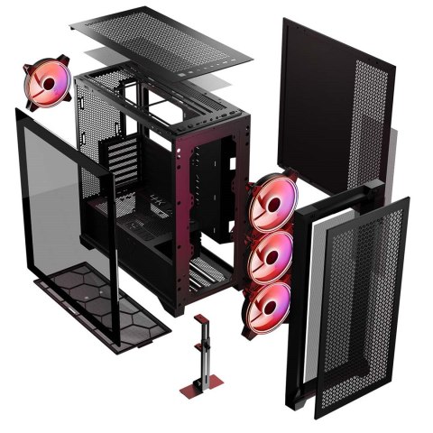 MODECOM OBUDOWA VOLCANO EXPANSE T APEX ARGB MIDI BLACK MODECOM OBUDOWA VOLCANO EXPANSE T APEX ARGB MIDI BLACK