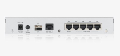 Firewall Zyxel USGFLEX100 bundle (+1 YR Gold Security Pack) 1xWAN 4xLAN SPI firewall: 900 Mbps Max. IPsec VPN: 50 Firewall Zyxel USGFLEX100 bundle (+1 YR Gold Security Pack) 1xWAN 4xLAN SPI firewall: 900 Mbps Max. IPsec VPN: 50