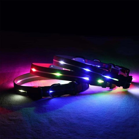 DOGGYVILLAGE OBROŻA Z KOLOROWĄ ILUMINACJĄ LED ZIELONA MT7116 DOGGYVILLAGE OBROŻA Z KOLOROWĄ ILUMINACJĄ LED ZIELONA MT7116