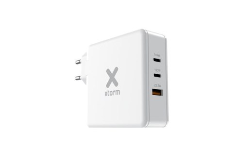 XTORM ŁADOWARKA SIECIOWA USB 3-PORTOWA 140W USB-C PD3.1 EPR GAN, BIAŁA (USB-C PD EPR 140W, USB-C PD100W, USB-A QC 3.0) XTORM ŁADOWARKA SIECIOWA USB 3-PORTOWA 140W USB-C PD3.1 EPR GAN, BIAŁA (USB-C PD EPR 140W, USB-C PD100W, USB-A QC 3.0)