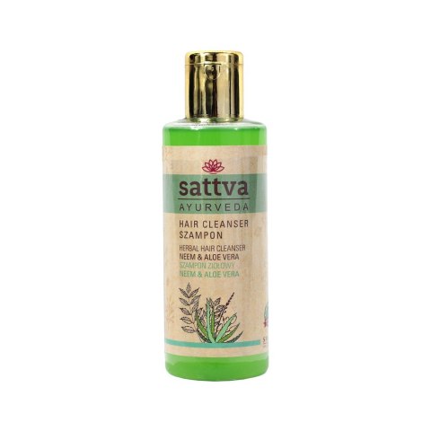 SZAMPON DO WŁOSÓW ZIOŁOWY NEEM I ALOES 210 ml - SATTVA (AYURVEDA) SZAMPON DO WŁOSÓW ZIOŁOWY NEEM I ALOES 210 ml - SATTVA (AYURVEDA)