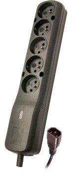 Listwa zasilająca Lestar LZ- 530 BW G-A 1966020000 (5 x Typ E z bolcem; 10 A; 1 5m; kolor czarny)