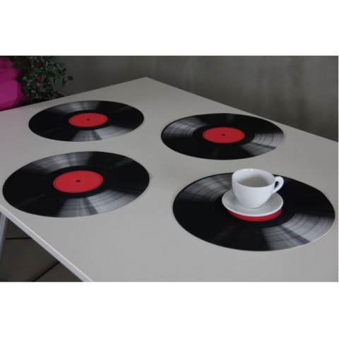 Zestaw podkładek na stół okrągłych 4D - VINYL Zestaw podkładek na stół okrągłych 4D - VINYL