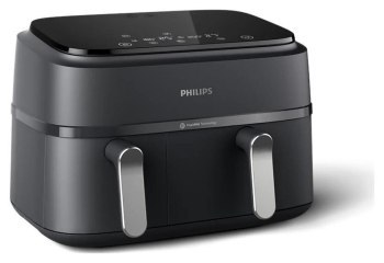 Frytkownice - Philips Ovi Dual 3000 NA351/00 czarny/srebrny Frytkownice - Philips Ovi Dual 3000 NA351/00 czarny/srebrny