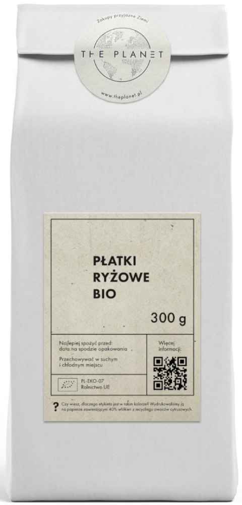PŁATKI RYŻOWE BIO 300 g - THE PLANET PŁATKI RYŻOWE BIO 300 g - THE PLANET