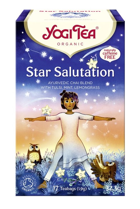 HERBATKA AJURWEDYJSKA STAR SALUTATION BIO (17 x 1,9 g) 32,3 g - YOGI TEA (EDYCJA LIMITOWANA) HERBATKA AJURWEDYJSKA STAR SALUTATION BIO (17 x 1,9 g) 32,3 g - YOGI TEA (EDYCJA LIMITOWANA)