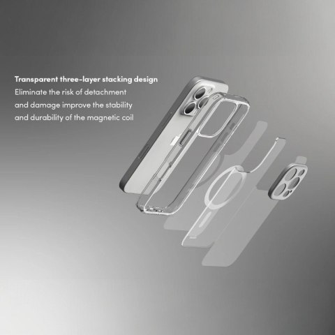 Moshi iGlaze MagSafe - Etui iPhone 16 (Luna Silver) Moshi iGlaze MagSafe - Etui iPhone 16 (Luna Silver)