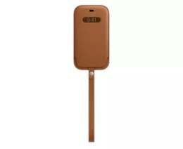 APPLE LEATHER SLEEVE CASE MHYC3ZM/A IPHONE 12 / 12 PRO NATURAL BROWN ORYGINALNA PLOMBA