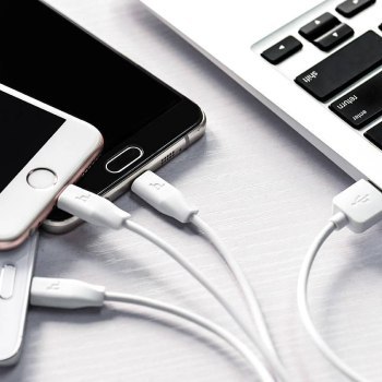 KABEL HOCO 3W1 LIGHTNING / USB TYP-C / MICRO USB BIAŁY KABEL HOCO 3W1 LIGHTNING / USB TYP-C / MICRO USB BIAŁY
