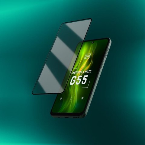 3mk HardGlass Max Lite - Szkło hartowane do Motorola Moto G55 5G (Czarny) 3mk HardGlass Max Lite - Szkło hartowane do Motorola Moto G55 5G (Czarny)