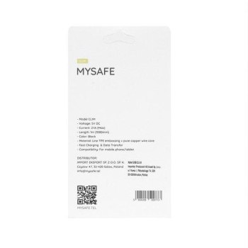 MYSAFE KABEL CL1M MICRO USB 1M CZARNY MYSAFE KABEL CL1M MICRO USB 1M CZARNY