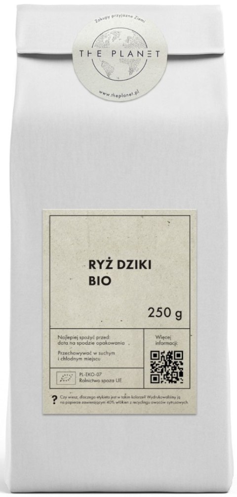 RYŻ DZIKI BIO 250 g - THE PLANET RYŻ DZIKI BIO 250 g - THE PLANET
