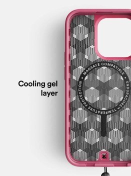 Bodyguardz Paradigm Pro, iPhone 15 Pro 2023, MagSafe Comp., Lanyard, Crimson Bodyguardz Paradigm Pro, iPhone 15 Pro 2023, MagSafe Comp., Lanyard, Crimson