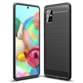 CASE ETUI CARBON LUX CZARNY SAMSUNG GALAXY A71 5G CASE ETUI CARBON LUX CZARNY SAMSUNG GALAXY A71 5G