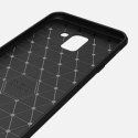 CASE ETUI CARBON LUX NIEBIESKI SAMSUNG GALAXY J6 2018