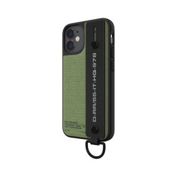 DIESEL HANDSTRAP CASE UTILITY TWILL IPHONE 12 MINI CZARNY/ZIELONY DIESEL HANDSTRAP CASE UTILITY TWILL IPHONE 12 MINI CZARNY/ZIELONY