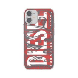 DIESEL SNAP CASE CLEAR IPHONE 12 MINI CZERWONY