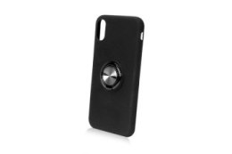 ETUI SILICONE RING IPHONE 12 MINI CZARNY