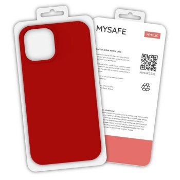 MYSAFE ETUI SILIKONOWE IPHONE 13 MINI CZERWONY PUDEŁKO MYSAFE ETUI SILIKONOWE IPHONE 13 MINI CZERWONY PUDEŁKO