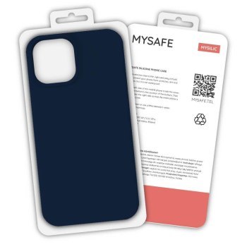 MYSAFE ETUI SILIKONOWE IPHONE 13 PRO MAX GRANATOWY PUDEŁKO MYSAFE ETUI SILIKONOWE IPHONE 13 PRO MAX GRANATOWY PUDEŁKO