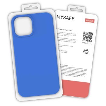MYSAFE ETUI SILIKONOWE IPHONE 13 PRO MAX NIEBIESKI PUDEŁKO MYSAFE ETUI SILIKONOWE IPHONE 13 PRO MAX NIEBIESKI PUDEŁKO