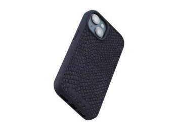 Njord "Salmon Leather MagSafe" Cover for Apple iPhone 14 Plus, black Njord "Salmon Leather MagSafe" Cover for Apple iPhone 14 Plus, black