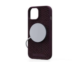 Njord "Salmon Leather MagSafe" Cover for Apple iPhone 14 Plus, rust Njord "Salmon Leather MagSafe" Cover for Apple iPhone 14 Plus, rust