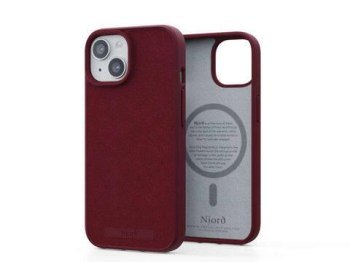 Njord "Suede MagSafe" Cover for Apple iPhone 15 Pro Max, red Njord "Suede MagSafe" Cover for Apple iPhone 15 Pro Max, red