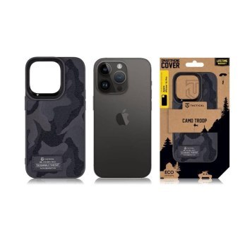 Tactical Camo Troop Cover for Apple iPhone 14 Pro Black Tactical Camo Troop Cover for Apple iPhone 14 Pro Black