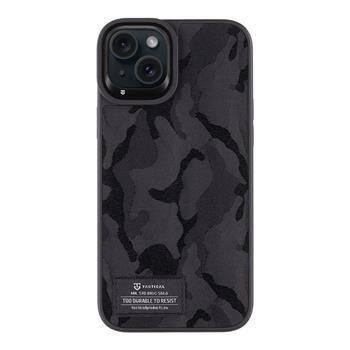 Tactical Camo Troop Cover for Apple iPhone 15 Plus Black Tactical Camo Troop Cover for Apple iPhone 15 Plus Black