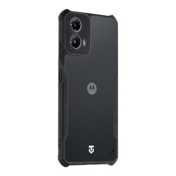 Tactical Quantum Stealth Cover for Motorola G34 Clear/Black Tactical Quantum Stealth Cover for Motorola G34 Clear/Black