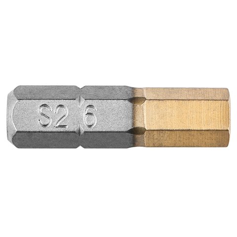 Końcówki wkrętakowe HEX6.0 x 25 mm, 2 szt. Końcówki wkrętakowe HEX6.0 x 25 mm, 2 szt.